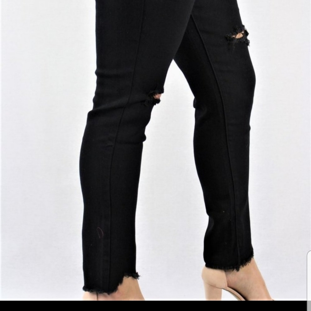 Escolour Black Ripped Jeans - Picture 4 of 5